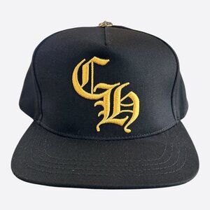 Chrome Hearts Black & Yellow CH Logo Hat